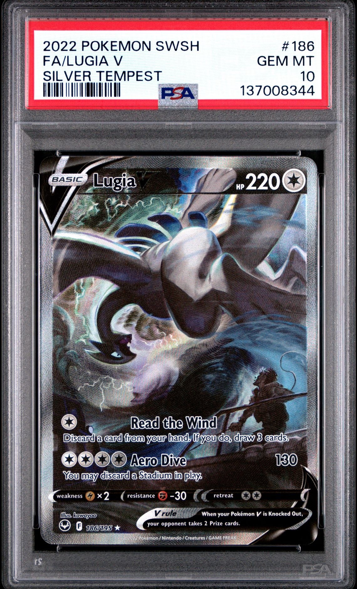 Lugia V 186/195 PSA 10
